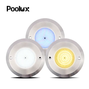 2021 New Design 10mm Thickness 12V 8W Surface Mounted LED Swimming Pool Light Stainless Steel 6W/8W/18W/24W/36W