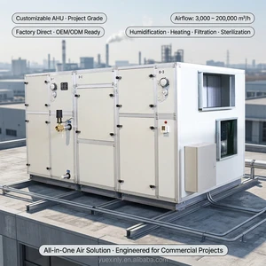 Vertical Clean Room Air Handling Unit AHU For Electronics Factory and Semiconductor Production Line Purification