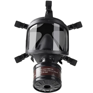 Large Field of View Protective Mask Self-priming Filtering Smoke and Dust Proof Full Face Mask Outdoor Protective Equipment