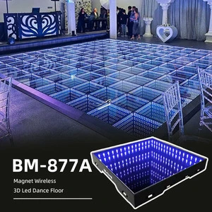 Custom Pista De Baile Waterproof Flower 3D Interactive Led Dance Floor Activate System for Stage Buy Disco