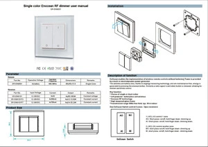 Sunricher Single Color Enocean Dimmer