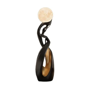Nordic Modern Minimalist LED Art Decorative Standing Lamp Resin Sculpture Design Floor Lamp For Hotel Living Room Corner