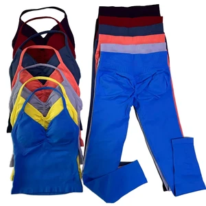 Wholesale Custom Seamless Gym Sets Quick-Dry Breathable Yoga Set Beautiful Back Elastic Running Workout Sports Fitness Sets