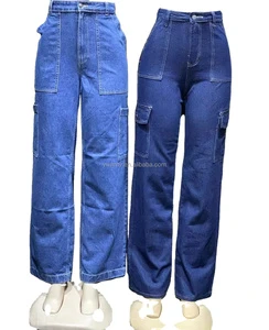 Ladies Fashion Casual Loose-Fitting Mid Skinny Denim Cotton Stretch Jean Plus Size Women's Summer Trousers Chinese Stock Lot