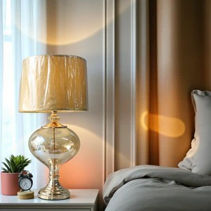 Handmade Electric Traditional Glass Cone Lamps with Simple Design LED Warm White for Decorative Lighting and Home Ambiance