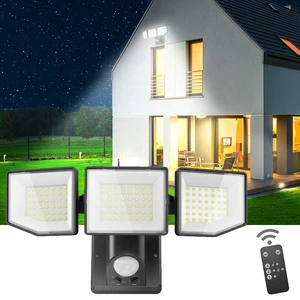 38W LED Security Lights with Motion Sensor Adjustable Remote Control Flood Light Outdoor IP65 Waterproof Dusk to Dawn Floodlight
