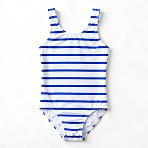 OEKO TEX Certified Breathable Soft Customized Color & Size Summer Sleeveless Baby Girl One Piece Swimsuit for Beach