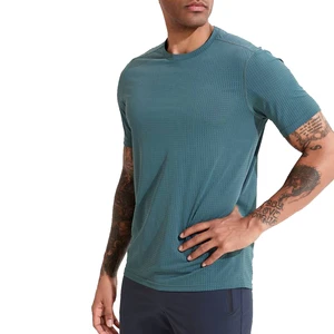 Top Selling Athletic Running Sports T Shirts Wear Compression Gym Men's Muscle Fitness Clothes Polyester Fiber T Shirts