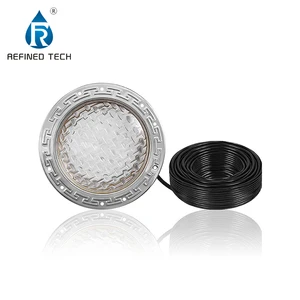 100FT Cord 10 Inch 316L SS Pentair Intellibrite 5G Replacement Color Pool Lighting Fixture Color Changing LED RGB Pool Lights