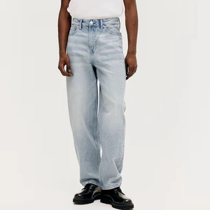Modern Men's Straight Cut 100% Cotton Jeans High Breathable Stone Washed Denim Embroidered Worn-Old Style Summer Spring Autumn