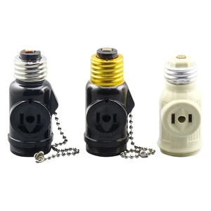 High Quality E27 226 Plastic Lamp Holder Socket Power Strip Base Vintage Brass Finish Compatible B22 E14 LED Terminal Bulbs