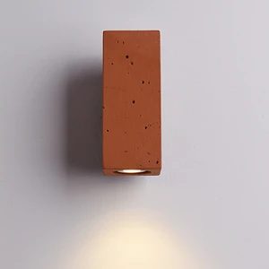 3W Retro Brick Red LED Wall Lamp Industrial Decor Sconce Lighting Fixtures for Apartment Home Bar Restaurant Corridor Bedside