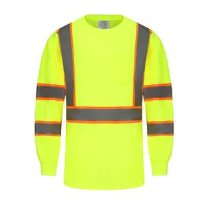Men's Long-Sleeved Sun Protection T-Shirt for Amazon Summer Breathable Reflective Safety Clothing for Reflective Clothing