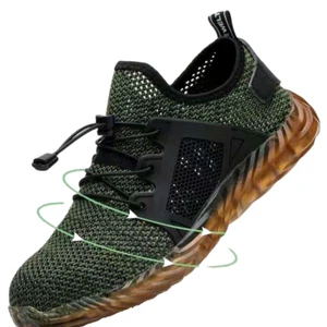 Summer Flying Large Mesh Safety Shoe Covers Woven Breathable Anti-Smash Anti-Stab Anti-Electric Elastic Band Closure for Labor