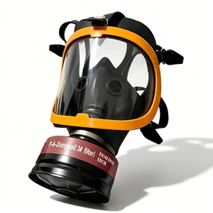 CE Full Face Anti-Fog Wide Lens Reusable Protective Mask Factory Price,Tactical,CBRN