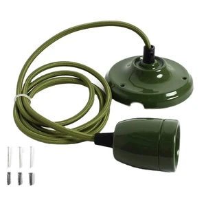 Light Bulb Socket Holder Screw in Standard Base Medium Edison Retro Pendant Bulb E26 E27 Lamp Socket with Shade Ring