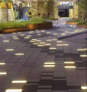 Underground LED RGB Color Changing Brick Lights Commercial Floor Lighting IP67 Stainless Steel 2-Year Warranty DC24V