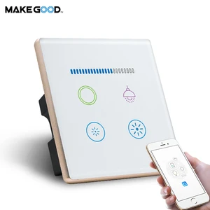 UK Trailing Edge Dimming No Flicker No Buzzing Perfect Compatibility 2-5way Control by Cable Smart Wifi Dimmer & 1 Light Switch
