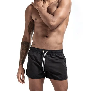 GZFZ-E311 Men's Solid Three-point Beach Swimming Trunks Fashion Multi Color Straight Loose Sports Shorts Customized Board Shorts