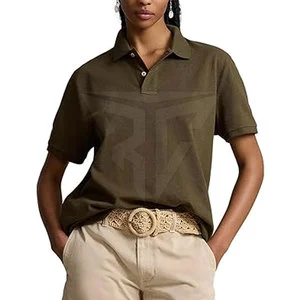Women's Summer Casual for T-Shirt 100% Cotton Breathable Quick Dry High Quality Plus Size Customized Colors Logo Turtleneck