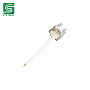 High Temperature G5.3 Ceramic Socket Heat Resistant Lamp Holder for MR16 Halogen Bulbs