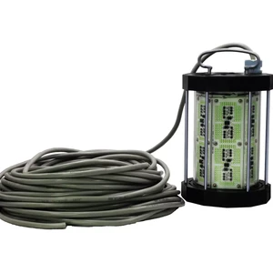 2000W LED Green Emitting Fishing Lamp IP68 Rated Stainless Steel Material Deep Sea Underwater Fishing Cyan Green Color Lighting