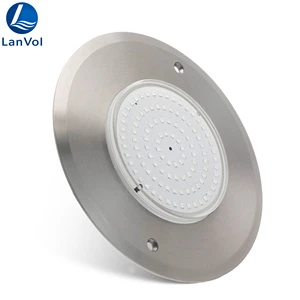 12V AC 8mm Ultra-Thin RGB LED Pond Light 316L Stainless Steel IP68 Waterproof Cover for Outdoor Boat Swimming Pool Lighting
