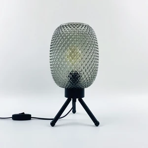 Creative Simple Glass Table Lamp Simple Home Glass Lamp Hotel Living Room Bedroom Study Bedside Lamp