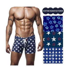Men's High Waist Beach Shorts Custom Logo Summer Quick Dry Printed Swim Shorts Breathable Plus Size Design