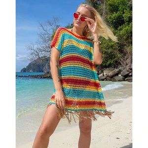 Beach Party Dress Crochet Swimsuit Cover Ups Beach Wear Bulk Sarongs