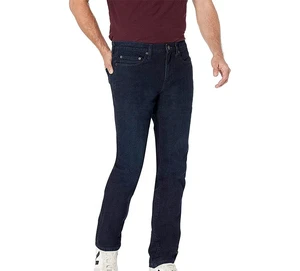 High Quality Straight Washed Solid Denim Trousers Men Sizes Regular Fit Soft Elastic Wide-Waist Comfortable Professional Wear