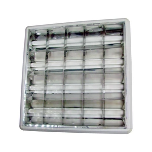 Modern Hospital Lighting 3x18W 4x18W G13 Grille Lamp 600x600mm T8 Fluorescent Surface Mount