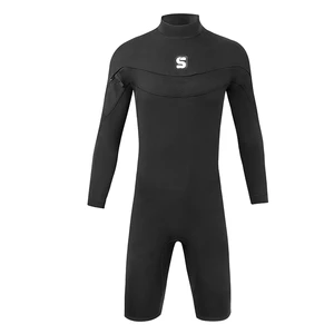 DIVESTAR 2/3mm Neoprene Chest Zip Waterproof Long Sleeve Warm Breathable Spring Diving Swim Surfing Wetsuit