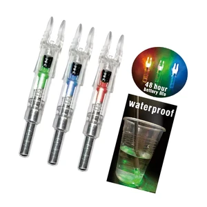 Hunting Glow Led Brightest Red Green Blue X H S G Nocturnal Shot Activated Automatic Lighted Arrow Nocks 5.2mm 6.2mm