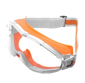 Wholesale Bulk Eye Protection Transparent Anti-Fog Anti-Scratch Dust-Resistant Plastic Frame Full-Frame Customized Logo Yellow