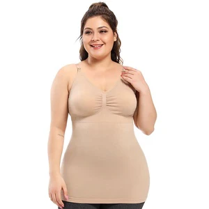 Plus Size Breathable Breastfeeding Vest Nursing Maternity Camisole With Built in Bra for Women
