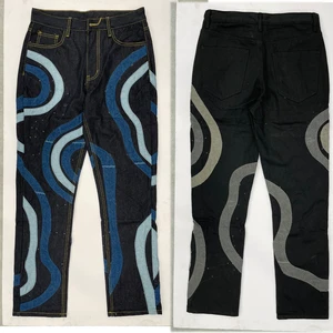 Customize 2022 New Trend Raw Denim Men's Denim Pants Men's Trousers
