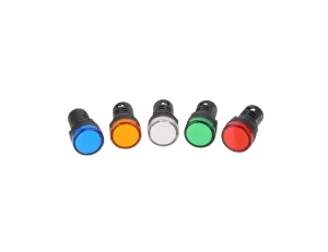 22mm Series Plastic LED Indicator Lamp Red Green Blue Yellow White Pilot Lamp for 220V/380V IP53