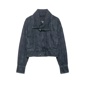 SHENZHU Women's Clothing 2026 Spring New Fashion Street Style Versatile Short Denim Jacket Coat 7147034