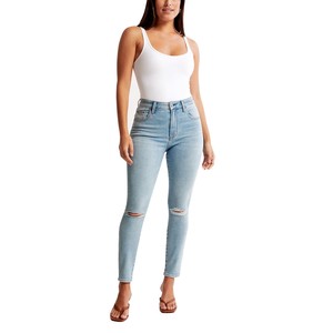 Best Wholesale Price New Stylish Fully Breathable Regular Fit Women's Jeans Overalls Stretchable Denim Sexy Style OEM Serviced