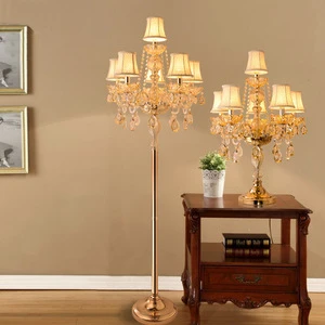 European Modern Crystal Table Lamp Interior Bedroom Bedside Lamp Living Room Decoration Hotel Wedding Crystal Table Light