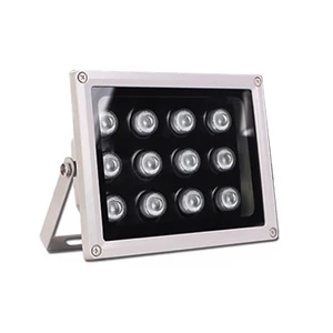 IP66 Waterproof 12-LED RGB Night Vision CCTV Lamp 940nm IR Infrared Aluminum Body Outdoor Lighting Security Camera