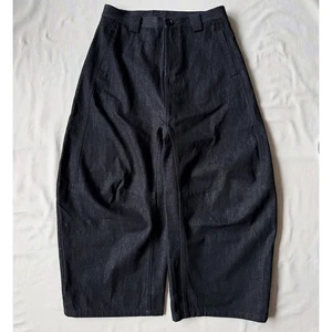 Men's Denim Jeans Loose Fit High Waist Straight Leg Casual Cotton Pants Solid Color Regular Wash Summer Style