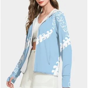 New Product Custom Women's Sun-Protective Outdoor Sports Coat Sunscreen Clothing Puakenikeni Sun Protection Clothes With Pockets