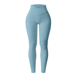 V-Waist Mid-Waisted Casual 100% Cotton Summer Solid Sports Yoga Pants Black