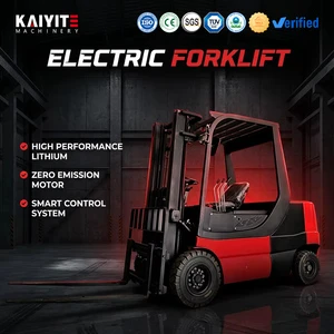 Battery Powered Lift Truck Electric Forklift 2.5 Ton Non Marking Tires LED Lights For Cold Storage Facility