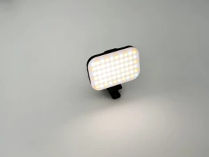 60 LED Phone Selfie Light 2200Mah Rechargeable Clip Video Light Adjustable Color Temperature Waterproof Design 3 Light Modes for