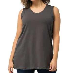 Plus Size Women Tank Top Luxury Oversized 100% Cotton Breathable Anti Pilling Knitted Custom Logo Vest Tee
