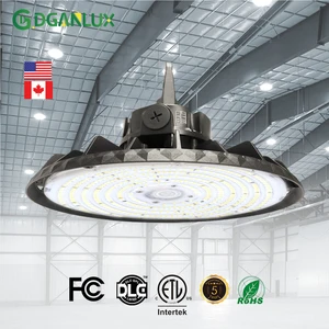Smart PIR Sensor UFO for High Bay Light 240W 150LM/W IP65 Aluminum High CRI 5 Years Warranty Factory Industrial Barn Lighting