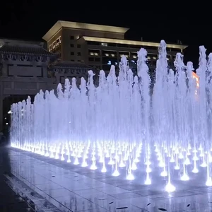 The Latest Variable Speed Programmable Stainless Steel DMX512 Small MUSIC Dancing Fountain with DMX512 Underwater FOUNTAIN Light